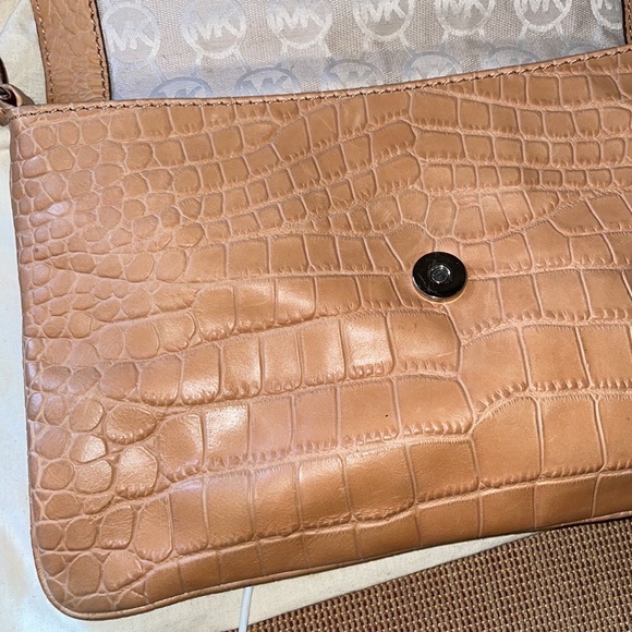 michael kors crocodile leather crocodile leather shoulder purse - Picture 12 of 14